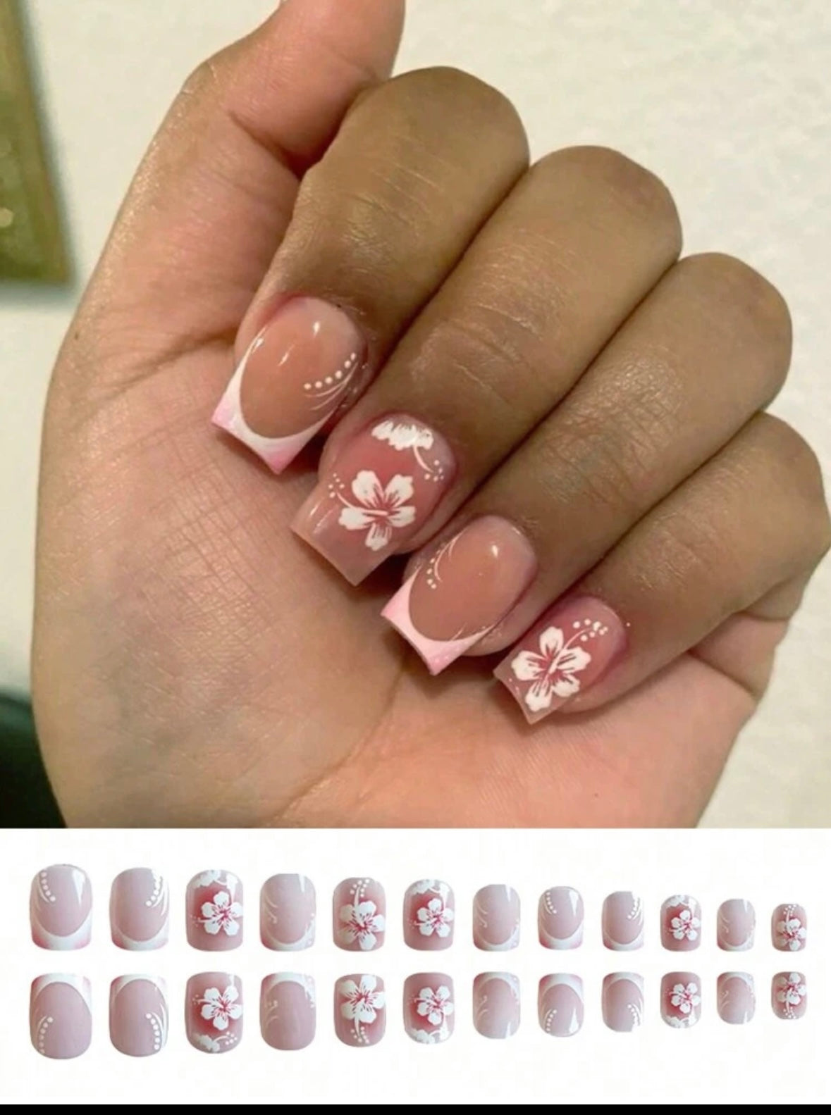 24pcs Beautiful flower stickers for women
