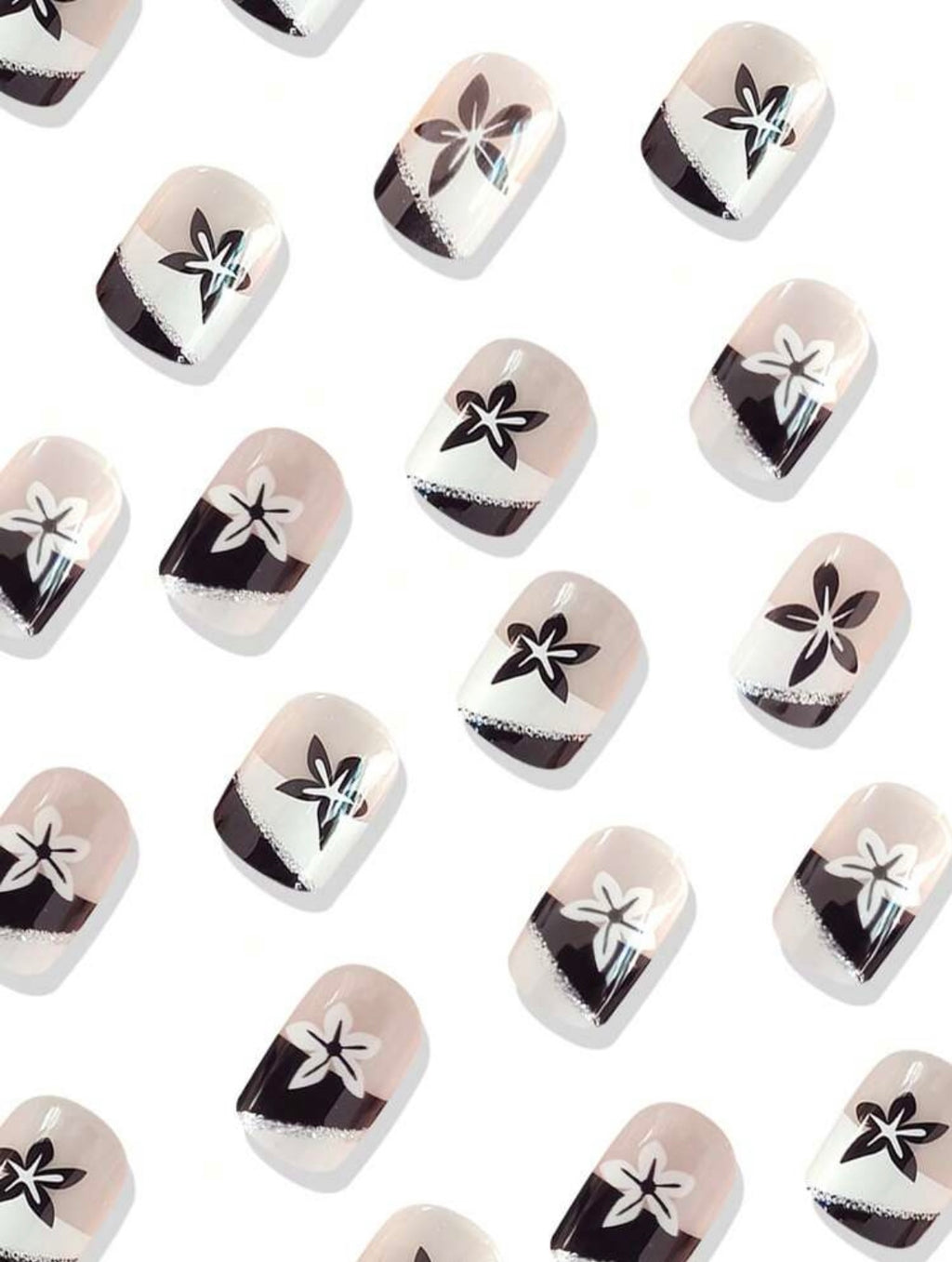 24pcs Beautiful flower stickers for women