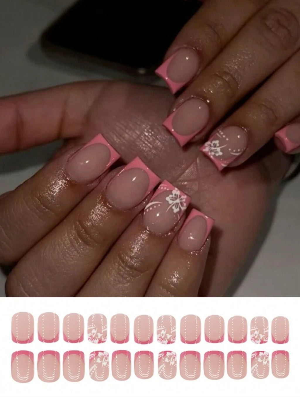 24pcs Beautiful flower stickers for women