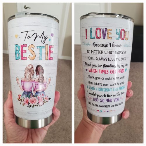 Friendship Gifts for Women Friends, Gifts for Friends, Friend Gifts, Bestie Gifts for Women - 20 Oz Bestie Tumbler photo review