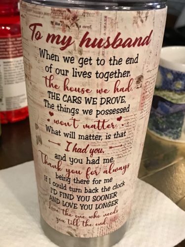 Valentines Day Gift For Him - Stainless Steel Tumbler 20oz Gift For Husband - Birthday Gift for Husband & Anniversary for Him photo review