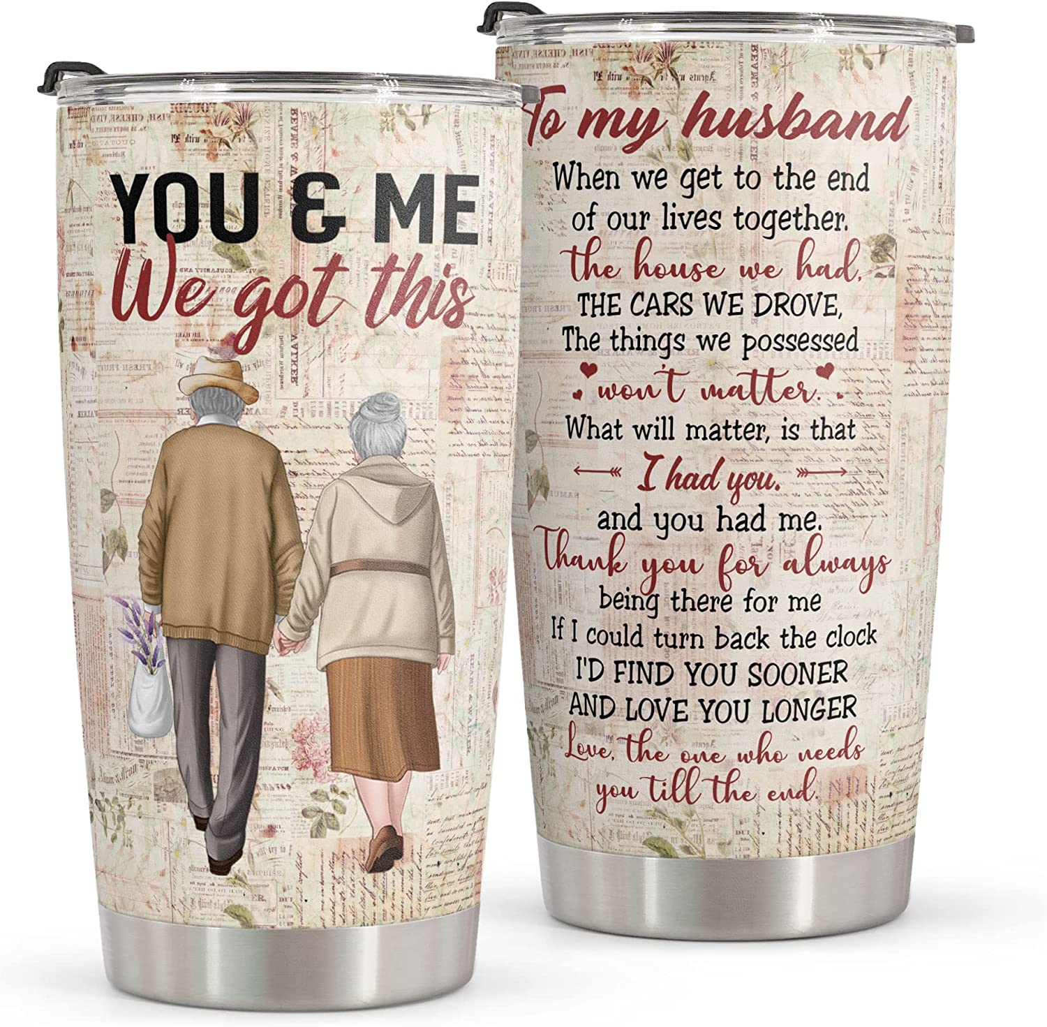 Gifts for Husband/Men/Him,Husband Birthday Gift,Anniversary Wedding Gift  for Him Coffee Tumbler 20oz…See more Gifts for Husband/Men/Him,Husband