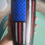 Fishing Gifts for Men - Stainless Steel American Flag Tumbler Cup 20oz for Fishing Lover photo review